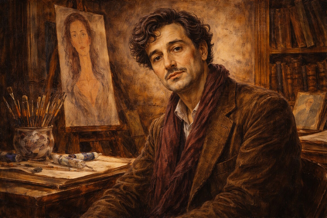 Amedeo Modigliani artiste juif sepharade italien
						